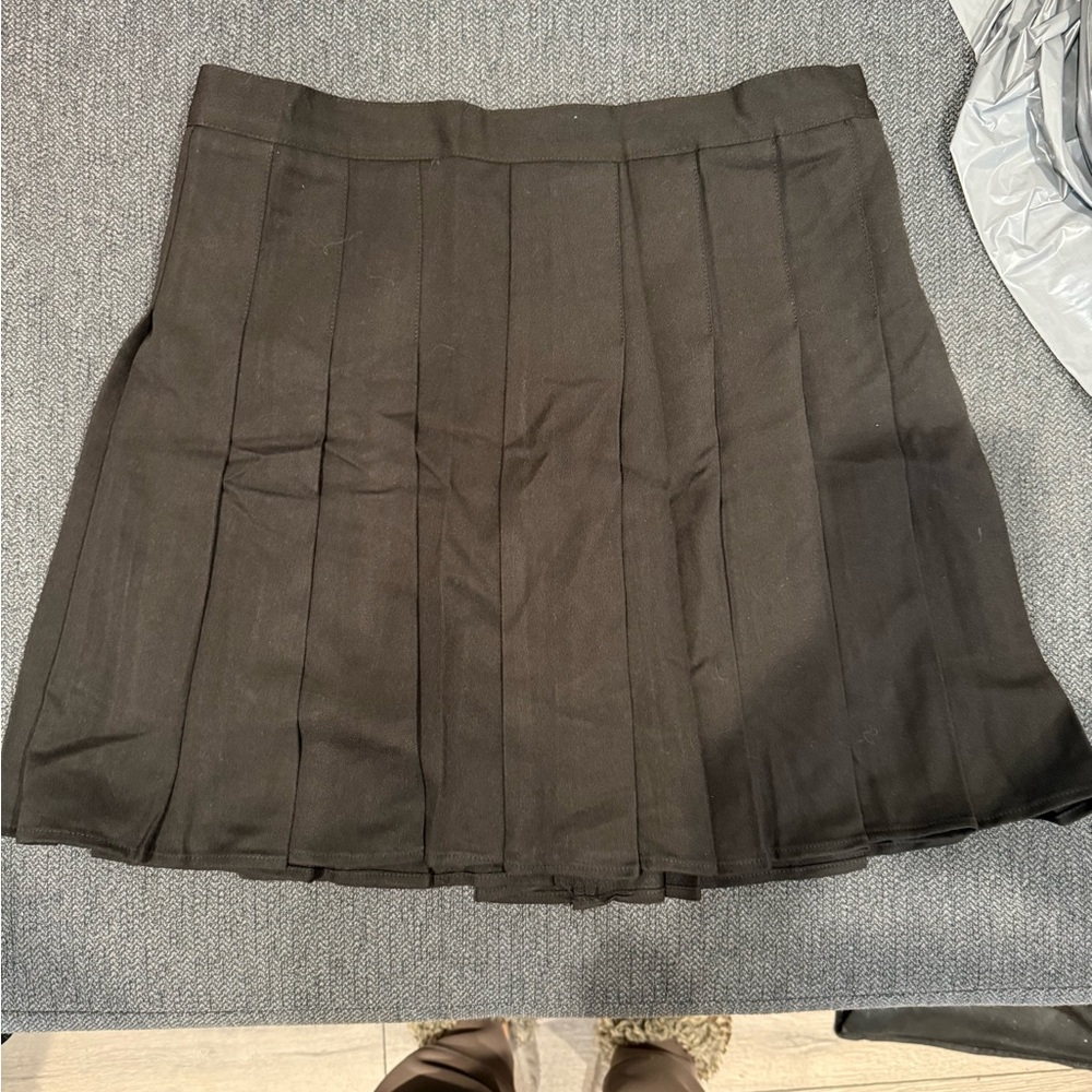 Black Pleated Tennis Skirt